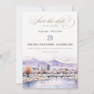 Reserve A Data Casamento Paisagem Aquarela em Boise, Idaho