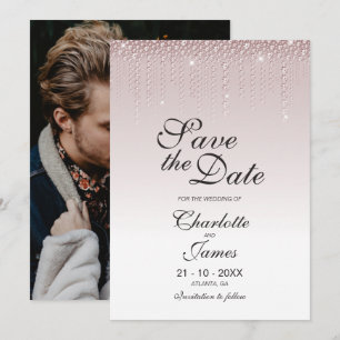 Reserve A Data Casamento Personalizado de Fotografias de Diamante