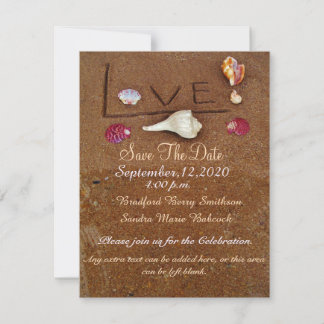 Reserve A Data Casamento personalizado de Shells & Love em Beach 