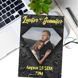 Reserve A Data Casamento Personalizado Elegante Moderno do Golden