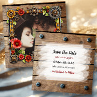 Casamento Personalizado Steampunk de Flores de Met