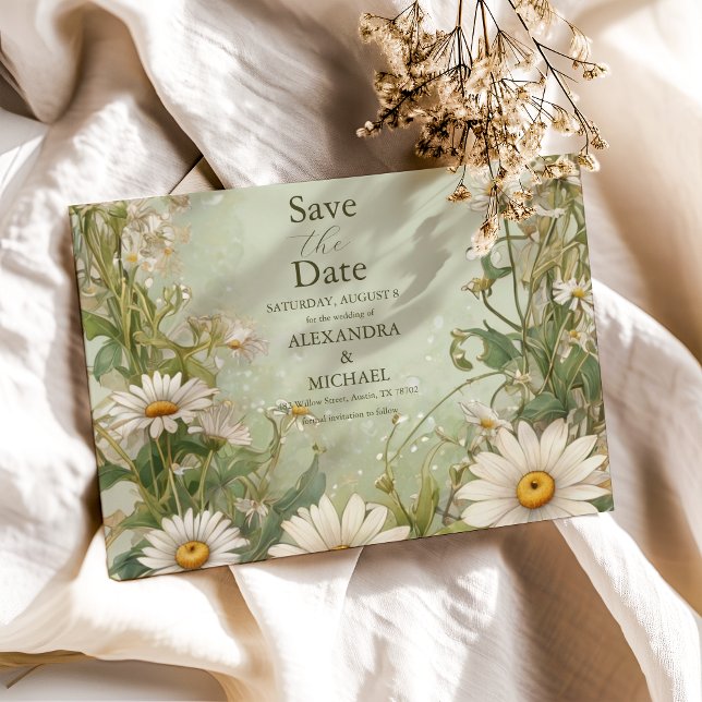 Reserve A Data Casamento Poeirento de Marguerite Daisy (Criador carregado)
