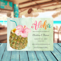 Casamento por Aquarela de Pineapple Paradise Aloha
