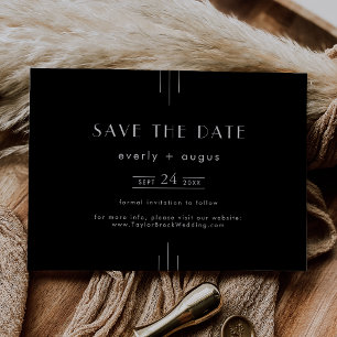 Reserve A Data Casamento Preto e Branco da Deco da Arte TOTALMENT
