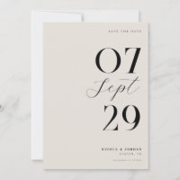 Casamento Preto e Marfim Chic Simples Moderno