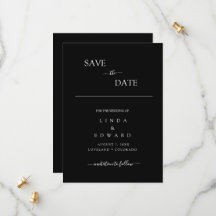 Casamento Preto Tradicional Minimalista Moderno