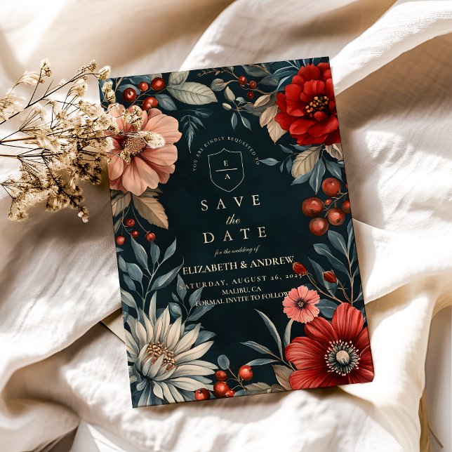 Reserve A Data Casamento Românico Vitoriano Escuro (Criador carregado)