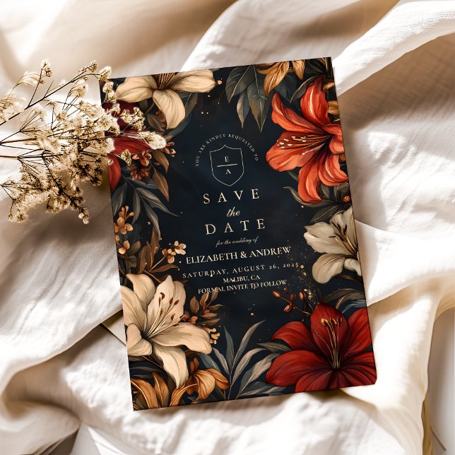 Reserve A Data Casamento Romântico Barroco (Criador carregado)