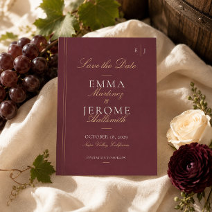 Reserve A Data Casamento Romântico em Vinícola Burgundy