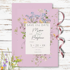 Reserve A Data Casamento Rosa Delicado Boho Selvagens