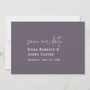 Reserve A Data Casamento Roxo Ameixa Salve a Data