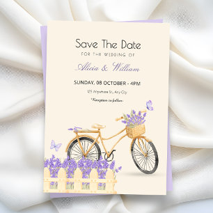 Reserve A Data Casamento roxo na primavera