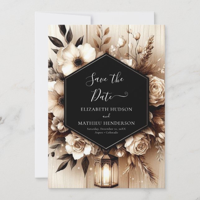 Reserve A Data Casamento Russo das Luzes Personalizadas (Frente)