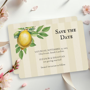 Reserve A Data Casamento Russo de Citrinos Amarelo-Limão-Aquarela