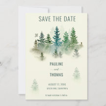Casamento Russo de Watercolor Misty Woodland