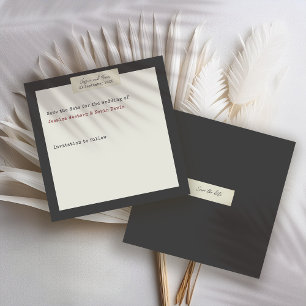 Reserve A Data Casamento Russo Elegante Salvar a Data