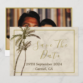 Reserve A Data Casamento Russo Moderno Elegante da Árvore Tropica