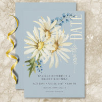 Casamento Rustic Blue & White Daisies