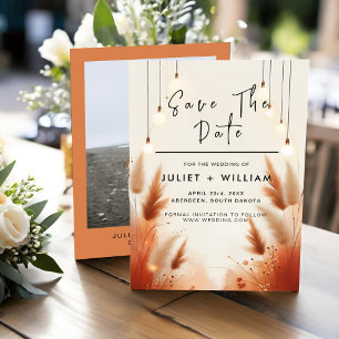 Reserve A Data Casamento Rustic Boho Autumn Brown