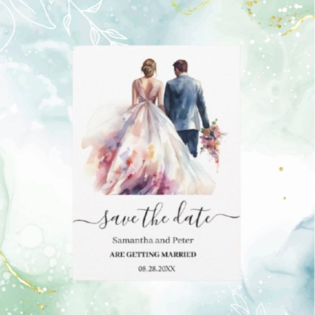 Reserve A Data casamento Rustic Classic Boho Floral Salvar Data (Save the Date – A Special Touch for Our Wedding Celebration)
