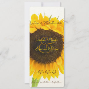 Reserve A Data Casamento Rustic Country Sunflower Salve as Datas