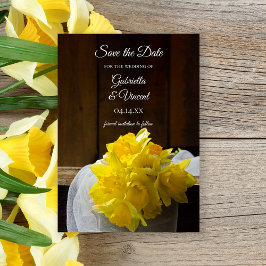 Reserve A Data Casamento Rustic Daffodils Primavera Barn Salve a