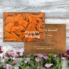 Reserve A Data Casamento Rustic Flower Country Salvar a Data