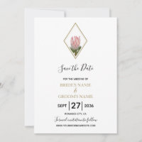 Casamento Rustic King Protea Salvar Data