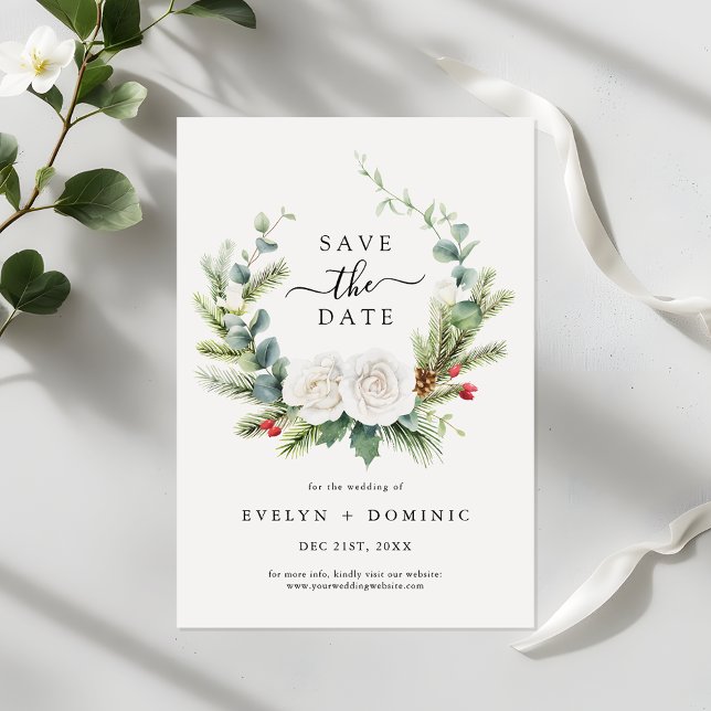 Reserve A Data Casamento Rustic Pine Eucalyptus Greenery Foliage (Criador carregado)
