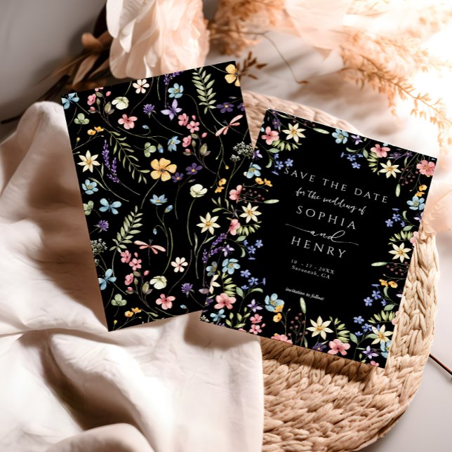 Reserve A Data Casamento Rustic Simple Wildflower Garden (Criador carregado)