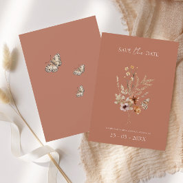 Reserve A Data Casamento Rustic Terracotta Autumn Fall Selvagens