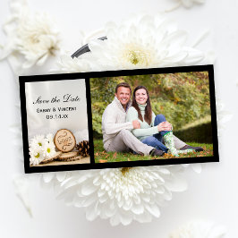 Reserve A Data Casamento Rustic White Daisy Woodland Salve a Data