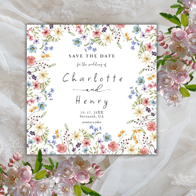 Reserve A Data Casamento Rustic Wildflower Garden (Criador carregado)