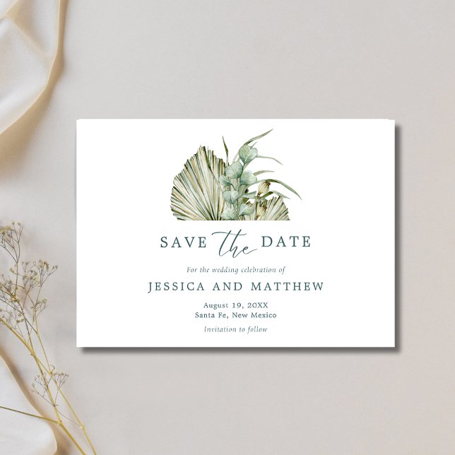 Reserve A Data Casamento Rústico ao Ar Livre com Floral de Outono (Fall Floral Rustic Outdoor Wedding Save The Date)
