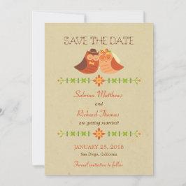 Reserve A Data Casamento Rústico Boho de Casal de Corujas Apaixon