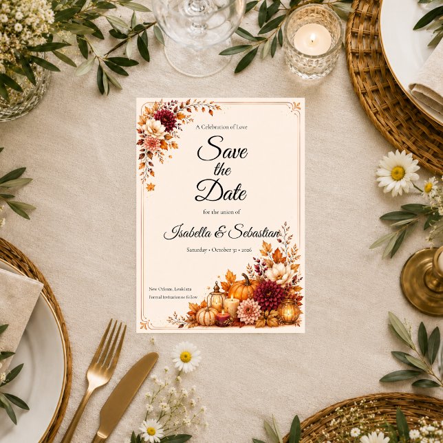 Reserve A Data Casamento Rústico de Colheita (Criador carregado)