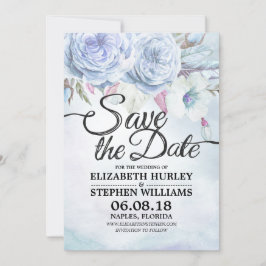 Reserve A Data Casamento Salva A Data Aquarela Floral E Penas