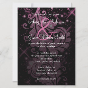 Reserve A Data Casamento Salve A Data Da Glitter Floral Rosa