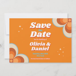 Reserve A Data Casamento Save The Date Retro Vintage Anos 70