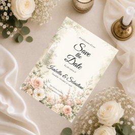 Reserve A Data Casamento Serenidade do Jardim com Toque Romântico