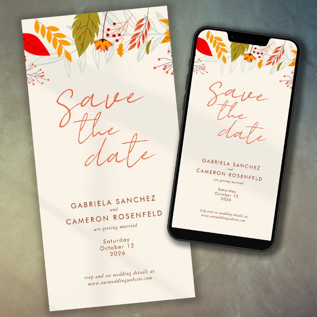 Reserve A Data Casamento Simples de Marfim Simples Floral de Qued (Criador carregado)