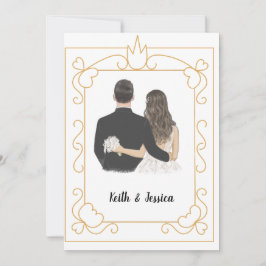 Reserve A Data Casamento Simples de Noiva e Noivo