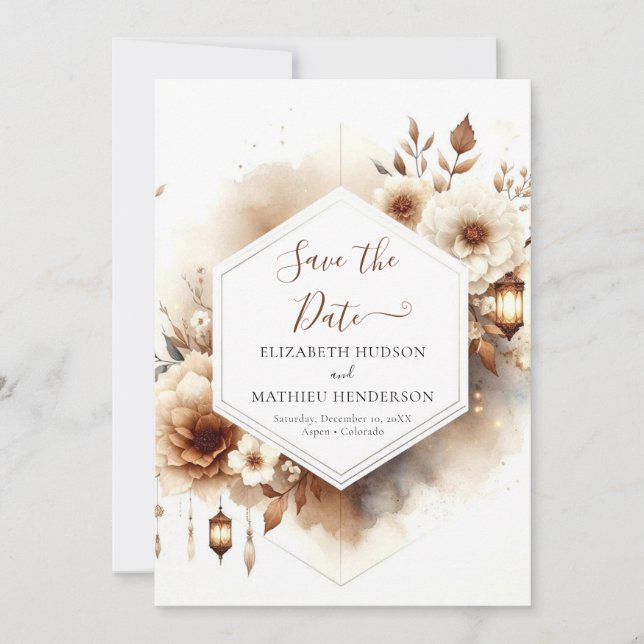 Reserve A Data Casamento Simples Digital Rustic (Frente)