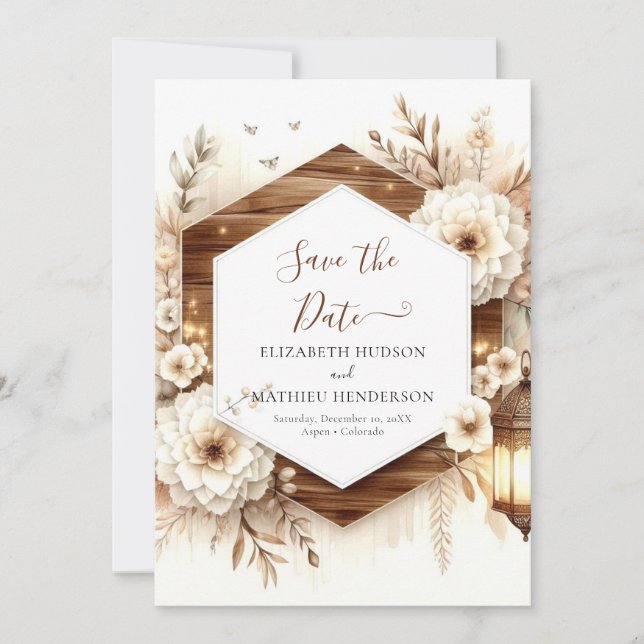 Reserve A Data Casamento simples e editável (Frente)