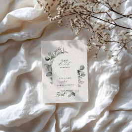 Reserve A Data Casamento simples e elegante de botânica Eucalyptu