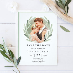 Reserve A Data Casamento simples e elegante de Wreath Salve a fot