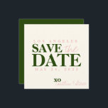 Reserve A Data Casamento simples e moderno verde e rosa<br><div class="desc">Apresentamos nossos cartões de Save the Date de casamento,  projetados com um tema simples e moderno em verde e rosa. Esses cartões são a maneira perfeita de anunciar seu casamento próximo e definir o tom do seu dia especial de uma forma fresca e vibrante.</div>