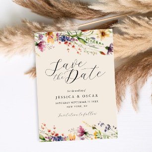 Reserve A Data Casamento Simples Elegante de Primavera de flor se