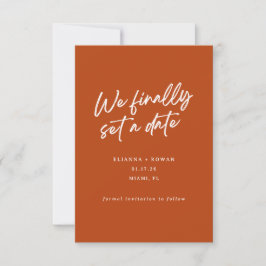 Reserve A Data Casamento Simples Moderno Finalmente Marcamos a Da