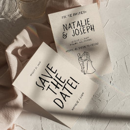 Reserve A Data Casamento Simples Retro Romântico Desenhado Pela M